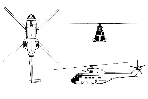 Goot Beyond bescherming Aerospatiale SA 330 (J) Puma helicopter