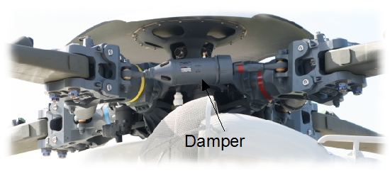 Helicopter blade drag damper