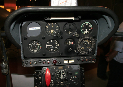 Helicopter instrument panel (analog)